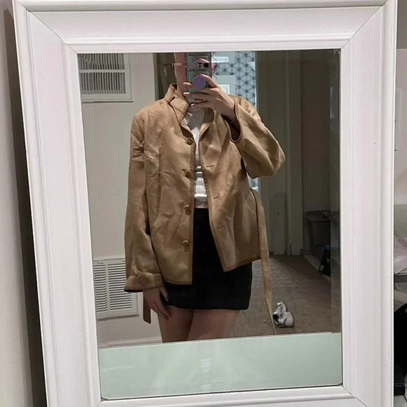 Vintage 80s Wool Button Down Coat - Picture 6 of 6